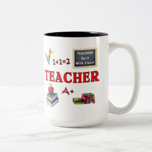 Teachers Do It With Class Two-Tone Coffee Mug