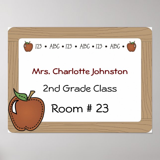 Teacher's Door Poster (Front)