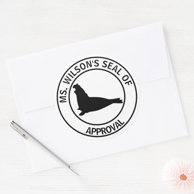 Teacher's Elephant Seal of Approval (Envelope)