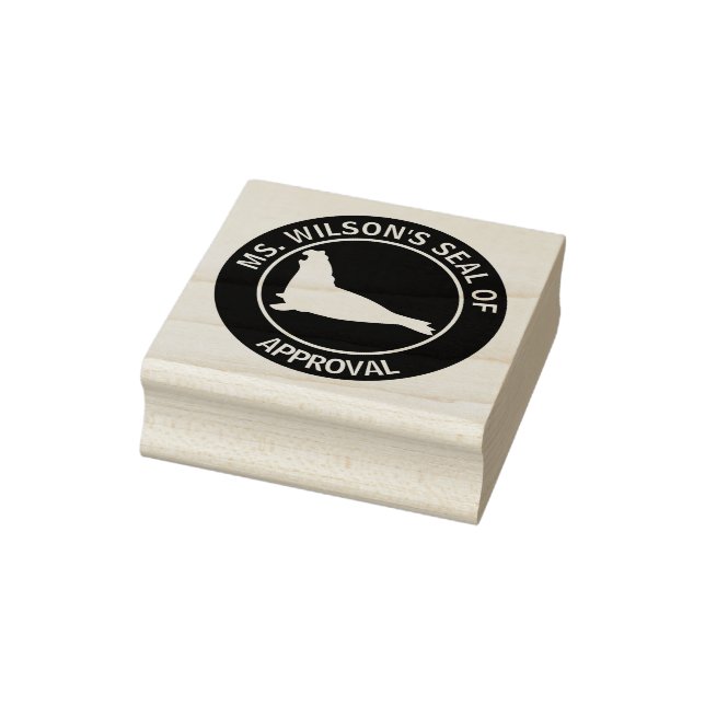 Teacher's Elephant Seal of Approval Rubber Stamp (Stamp)
