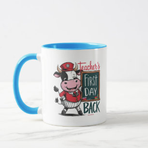 teacher's first day back. back to school design mug