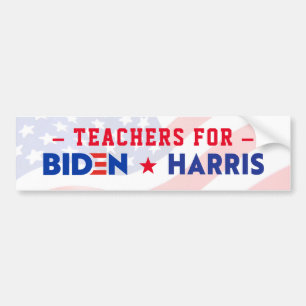 TEACHERS FOR JOE BIDEN & KAMALA HARRIS 2020 BUMPER STICKER