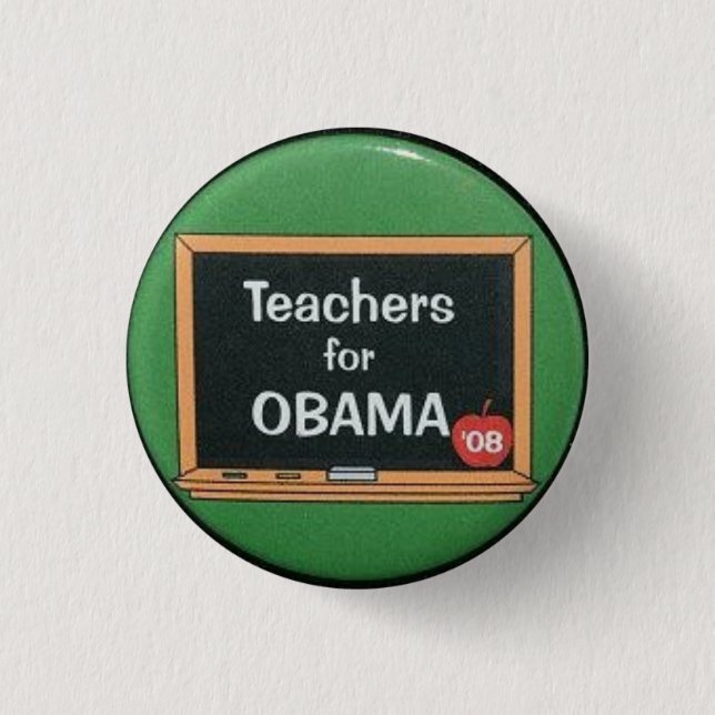 Teachers for Obama 3 Cm Round Badge (Front)