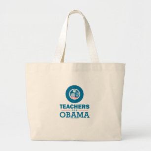 Teachers for Obama Large Tote Bag