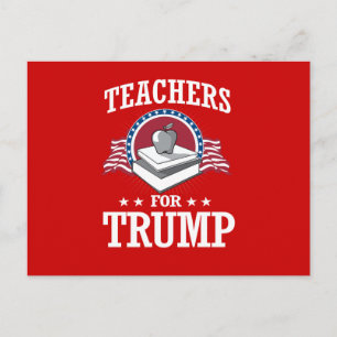 TEACHERS FOR TRUMP POSTCARD