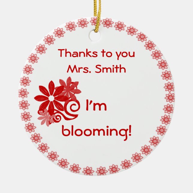 Teachers' Gift Ornament (Front)