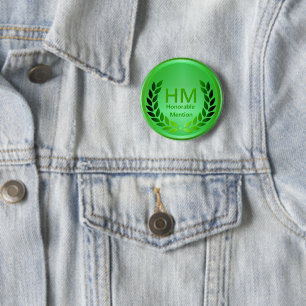 Teacher's Green Honorable Mention Award Button