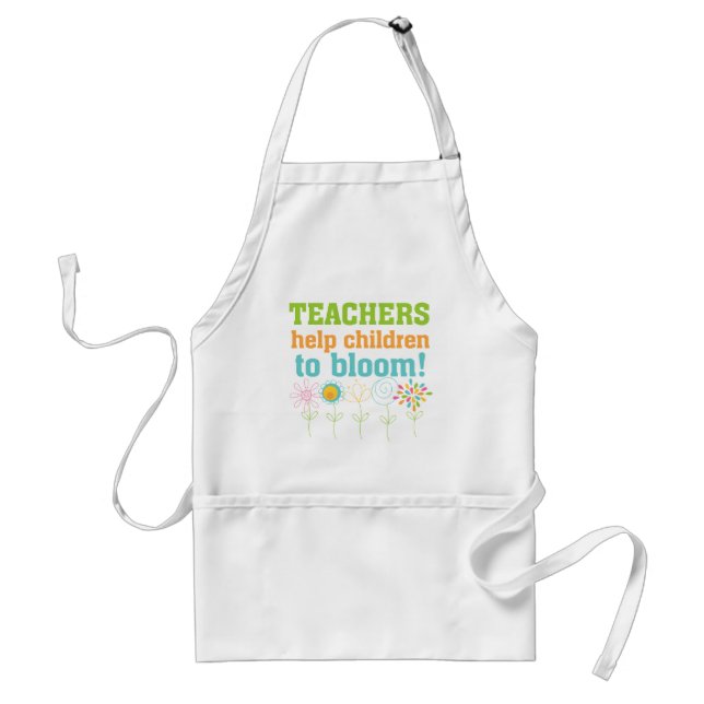 Teachers Help Children Bloom Standard Apron (Front)