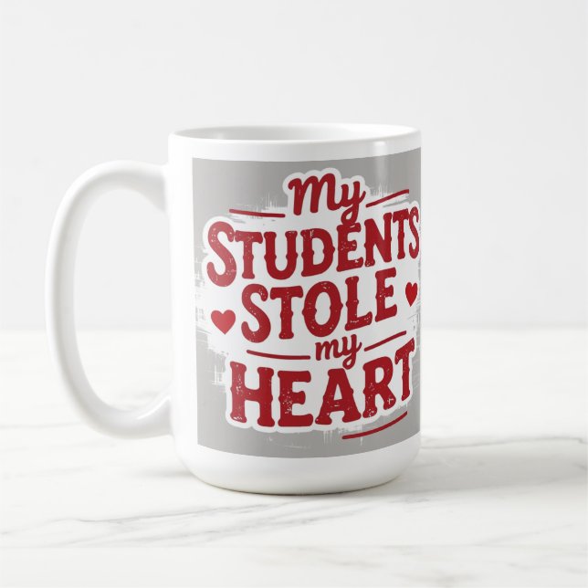 Teachers love students coffee mug (Left)