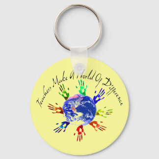 Teachers Make a World Keychain