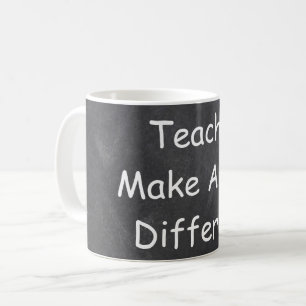 Teachers Make Difference Chalkboard Gift Idea Coffee Mug