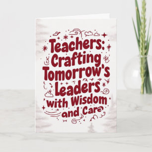 Teachers Merry Xmas Card