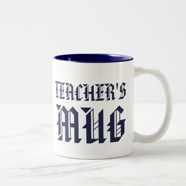 Teacher's mug | Cute Navy Fun Humor Slogan Mug (Right)