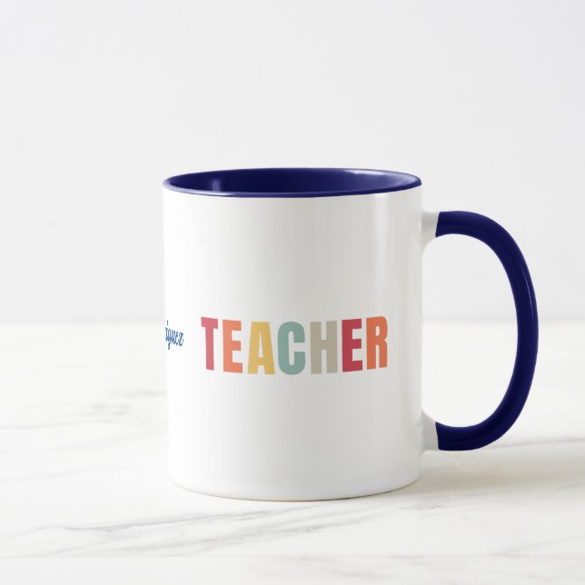 Teacher's Mug with editable name (Right)