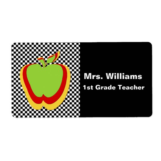 Teacher's Name Tags Shipping Label