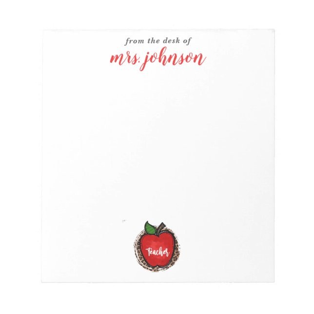 Teachers Notepad (Front)