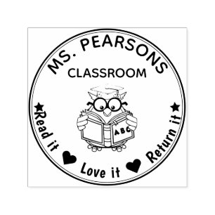 Teachers Owl From The Classroom of Self-inking Stamp
