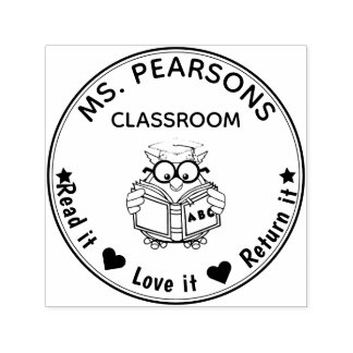 Teachers Owl From The Classroom of Self-inking Stamp