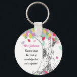 Teachers Plant the seed of knowledge rainbow tree Key Ring<br><div class="desc">This AWESOME Plant the seed of knowledge Teacher and Staff bag which is perfect for teacher and staff appreciation week to give to any teacher in your life and make them feel extra special. Simply type your personalised message in the image to add that personal touch. Designed by The Arty...</div>
