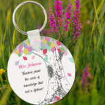Teachers Plant the seed of knowledge rainbow tree Key Ring<br><div class="desc">Personalised Teacher Keyring – Rainbow Tree Quote Gift This colourful teacher keyring features a rainbow-leaf tree design with the heartfelt quote “Teachers plant the seeds of knowledge that last a lifetime.” Personalise it with your teacher’s name and a “from” message for that extra-special touch. A meaningful gift for teacher appreciation...</div>