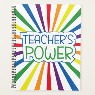 Teacher's Power Rainbow Planner