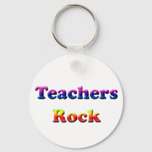 TEACHERS ROCK KEY RING