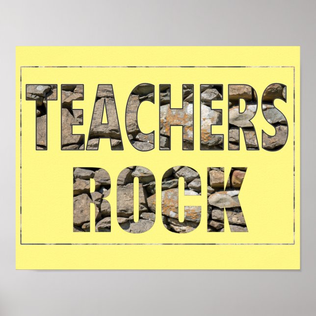 Teachers Rock Poster (Front)