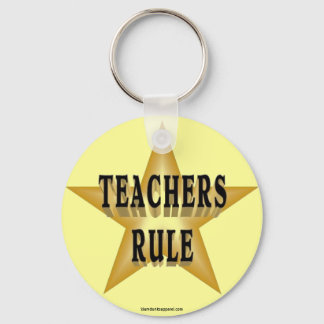 Teachers Rule keychain