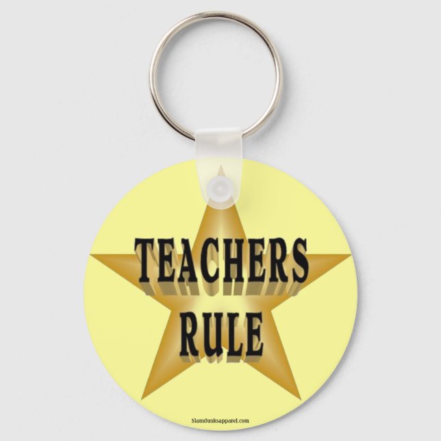 Teachers Rule keychain (Front)