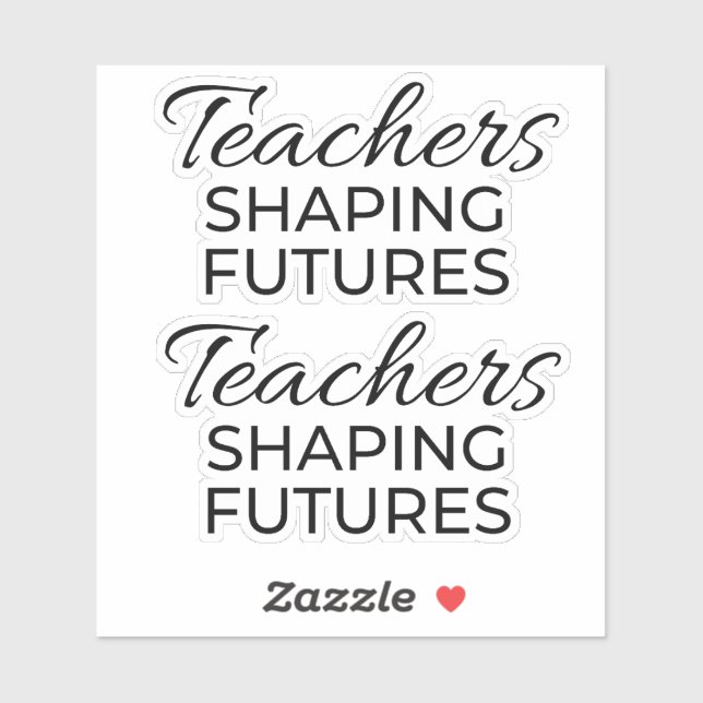 Teachers Shaping Futures Black Gold Motivational  (Sheet)