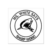 Teacher's Shark Sharp Work Stamp