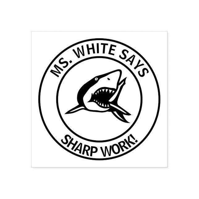 Teacher's Shark Sharp Work Stamp (Imprint)