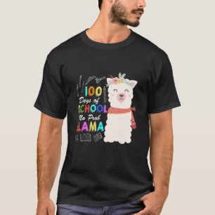 Teachers Students 100 Days Of School No Prob Llama T-Shirt