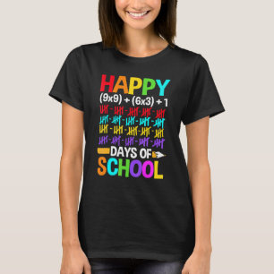 Teachers Students Happy 100 Days of School T-Shirt