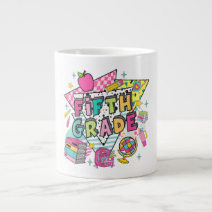 Teachers Students Retro 90s Back To School Large Coffee Mug