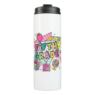 Teachers Students Retro 90s Back To School Thermal Tumbler