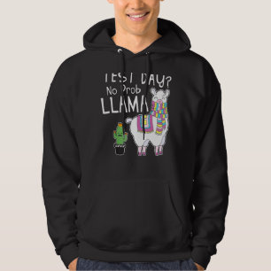 Teachers Testing Day Test Day Cactus Llama Teach Hoodie