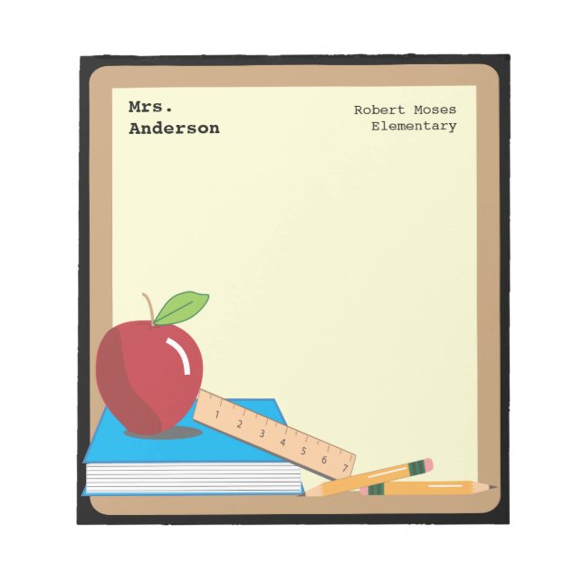 Teachers Tools Blackboard & Apple Notepad (Front)