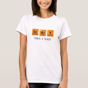 Teachers Trick or Teach Periodic Table  Halloween  T-Shirt