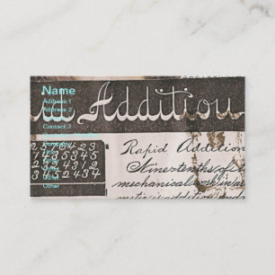 Teacher's Vintage Book Page Business Card