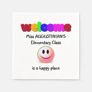 Teachers Welcome Paper Napkin