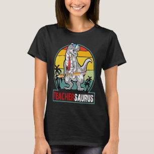 Teachersaurus Rex Teacher Saurus Dinosaur School T-Shirt