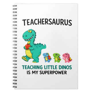Teachersaurus teacher humour with little dinosaurs notebook