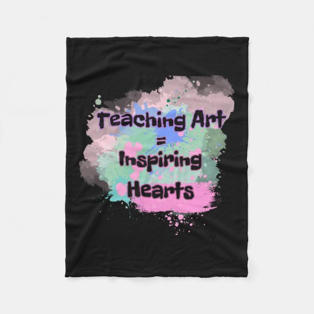 Teaching Art  Fleece Blanket (Front)