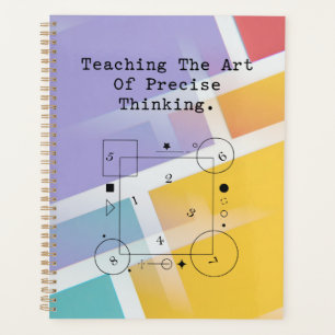 Teaching Art of Precise Thinking Math Logic Planner