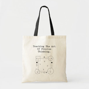 Teaching Art of Precise Thinking Math Logic Tote Bag