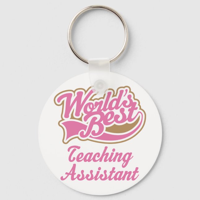 Teaching Assistant Gift Key Ring (Front)