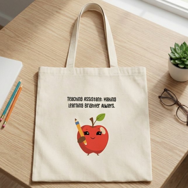 Teaching Assistant Making Learning Brighter Tote Bag (Creator Uploaded)