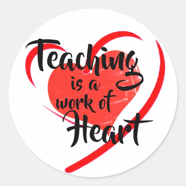 Teaching Classic Round Sticker (Front)