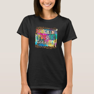 Teaching Future Leaders Leopard Tie Dye Back To Sc T-Shirt